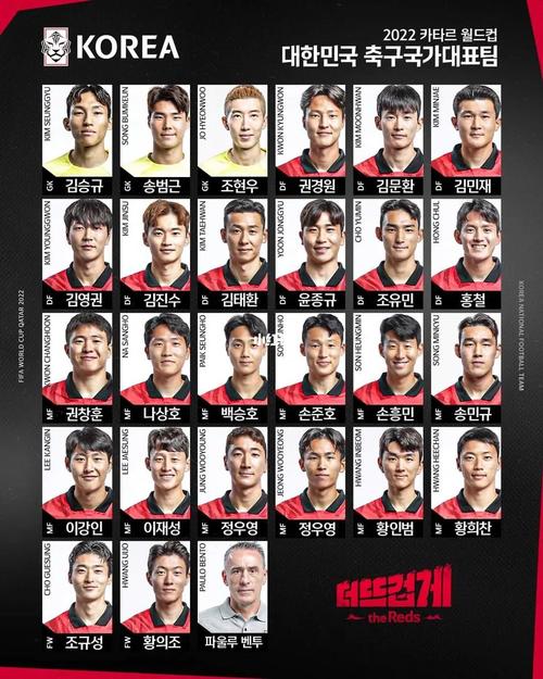 韩国世界杯26人大名单