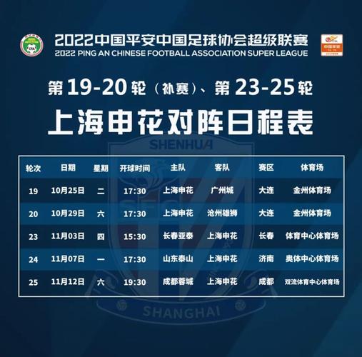 上海申花赛程的相关图片